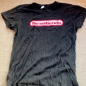Grey t-shirt “no entiendo” I don’t understand in Spanish